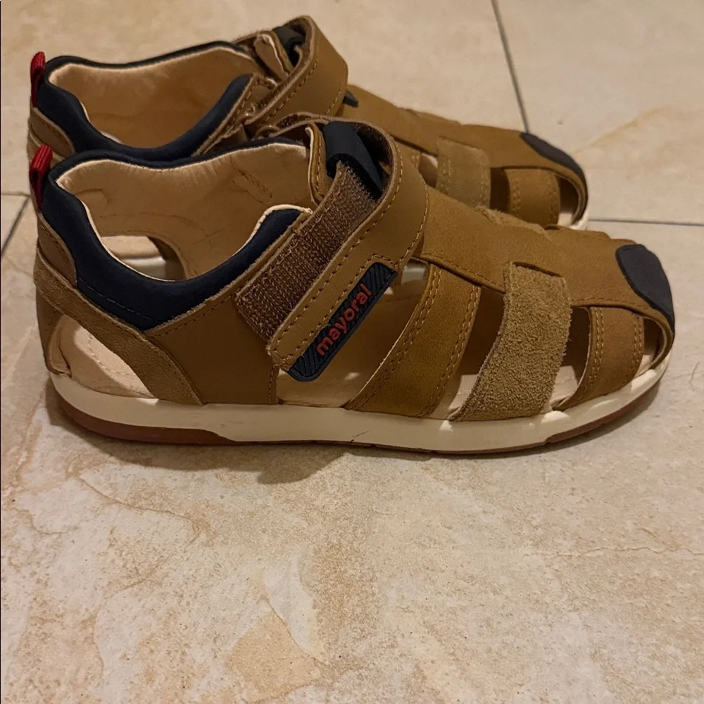 Mayoral Tan/Brown Closed-Toe Kids Sandals